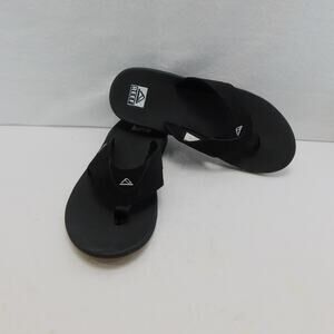 Reef Black Men's Fanning Flip Flop  with Bottle Opener Size 12 New